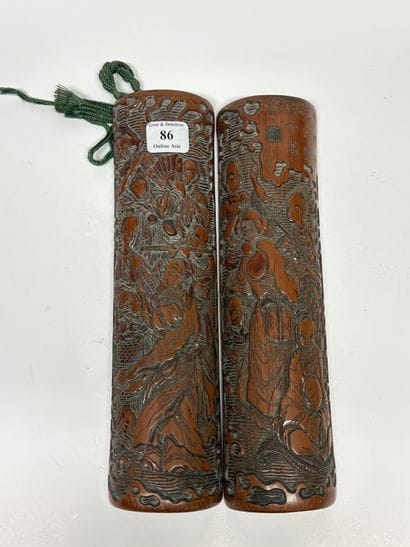 Chine, fin du XIXe siècle
Etui en bambou...