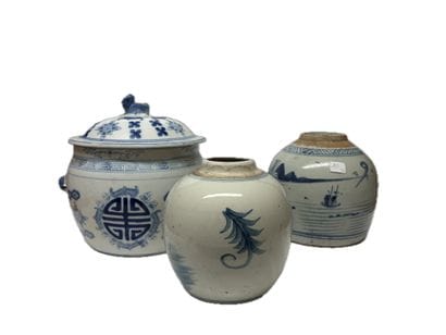 Chine et Chine du Sud, XXe
Lot en porcelaine...
