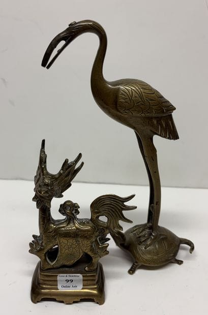Vietnam et Chine, XXe
Qilin et grue sur une...