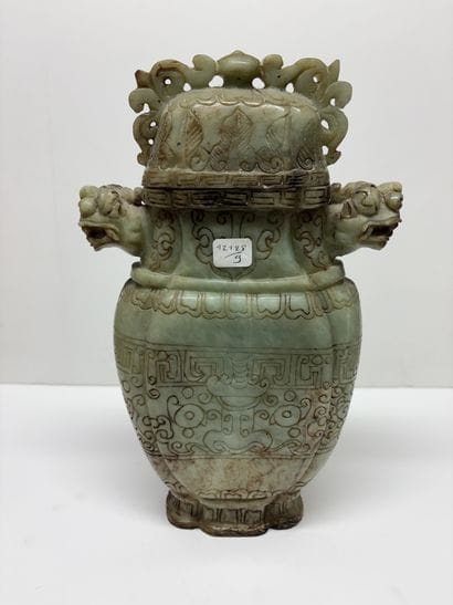 Chine, XXe siècle
Important vase balustre...