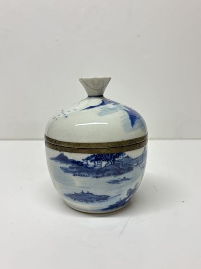 Vietnam, début XXe
Pot couvert en porcelaine...