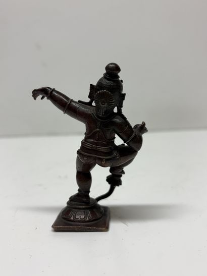 Indes, XXe
Petite figurine en bronze patiné...