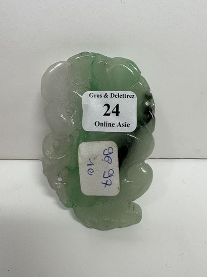 Chine, XXe siècle
Pendentif en jadéite infusée...