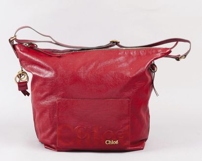 CHLOE
Sac oversize en cuir vieilli rouge,...