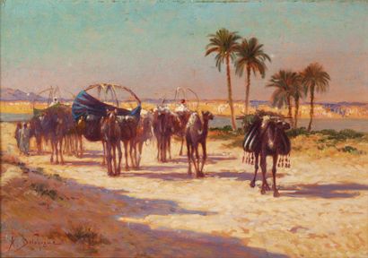 Alexis DELAHOGUE (1867-1953)
Caravane sur...
