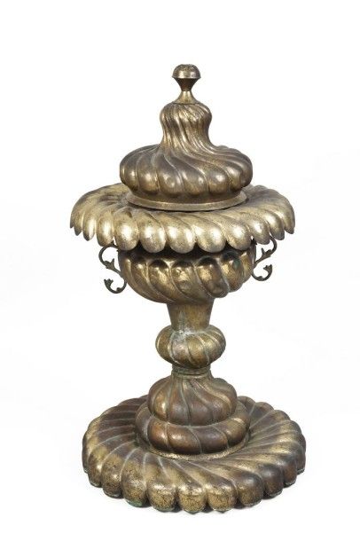 Brasero ottoman en cuivre, vers 1930-40 Grand...