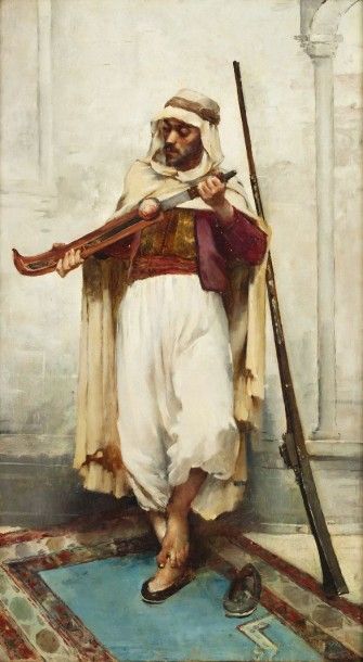Léopold STEVENS (1866-1935)
Le garde du palais...