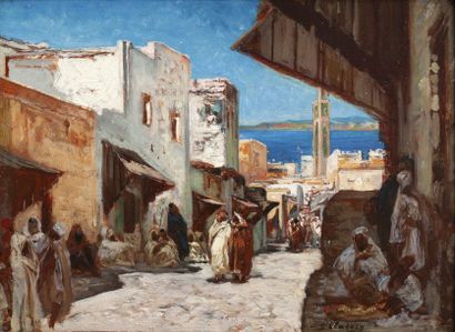 Georges CLAIRIN (1843-1919)
Ruelle animée...