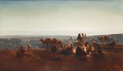 Dario MECATTI (1909-1976)
Le campement au...