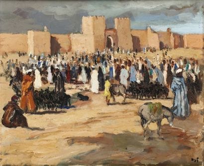 MARCEL DYF (1899-1985)
Marché aux chèvres,...
