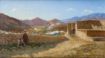 Antoine GADAN (1854-1934)
Deux femmes à Menaa...