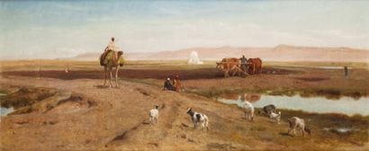 Frederick GOODALL (1822-1904)
Vallée du Nil...