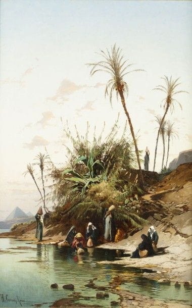 Hermann CORRODI (1844-1905)
Porteuses d'eau,...