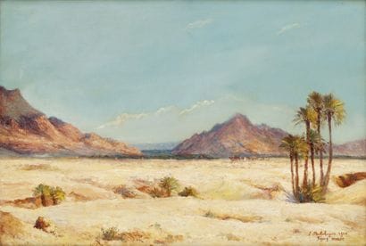 Eugène Delahogue (1867-1934)
Caravane à Figuig,...