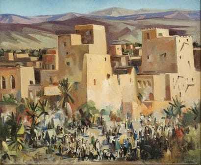 Marcel BUSSON (né en 1913)
La Casbah Huile...