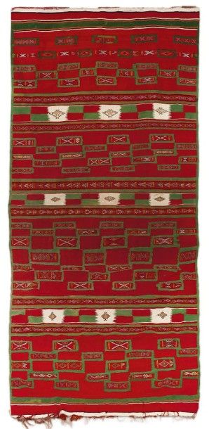 TISSAGE DES OASIS DE LAGHOUAT A rare large...