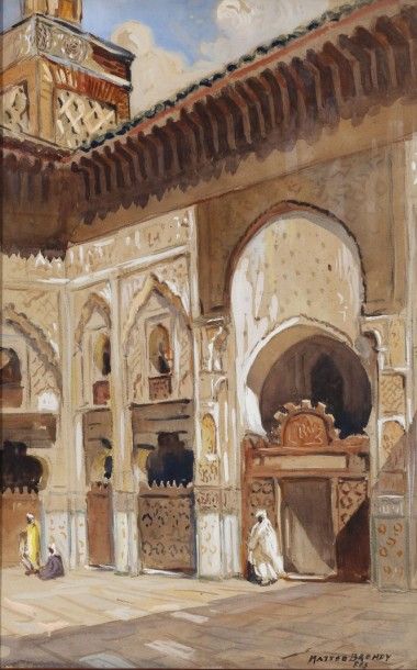 Matteo BRONDY (1866 - 1944)
Medersa de Fes...