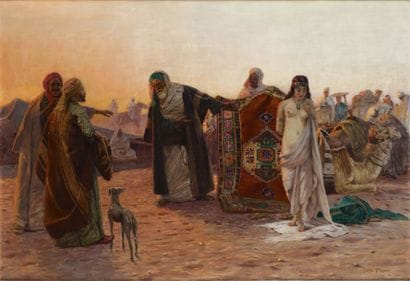 Otto PILNY (1866 - 1936)
Marché aux esclaves...