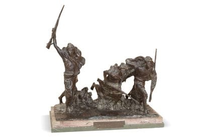 BICATTA (XXème siècle)
Trois guerriers Epreuve...