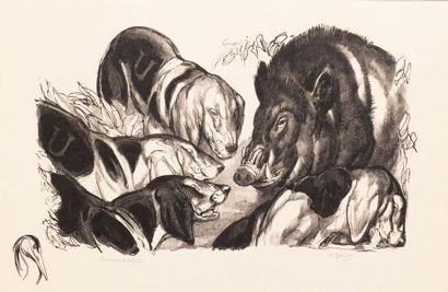Paul JOUVE (1878-1973)

Sanglier au ferme,...