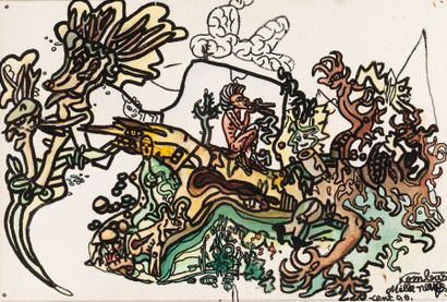 Robert COMBAS (Né en 1957)

Femme Arbre Géante
Encre...