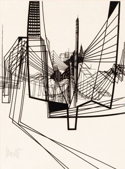 Raymond MORETTI (1931-2005)

La Ville
Encre...