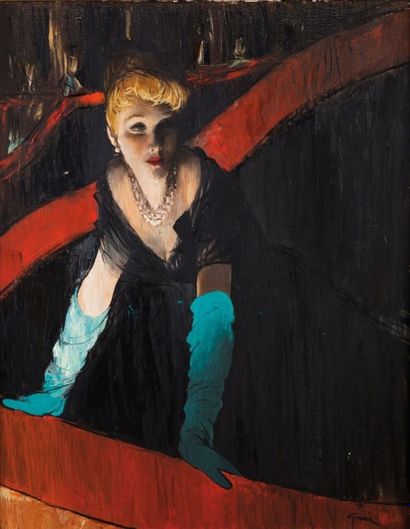 René GRUAU (1909-2004)

Elégante à l'opéra
Huile...