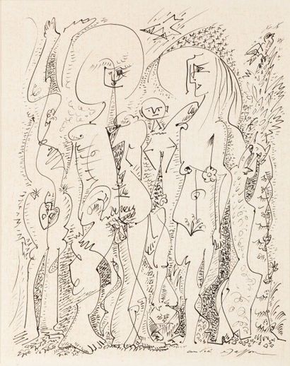 André MASSON (1896-1987)

Groupe primitif,...