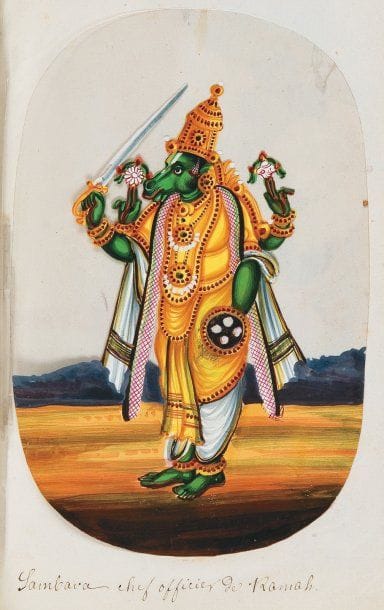 Album de 16 peintures indiennes sur Mica...
