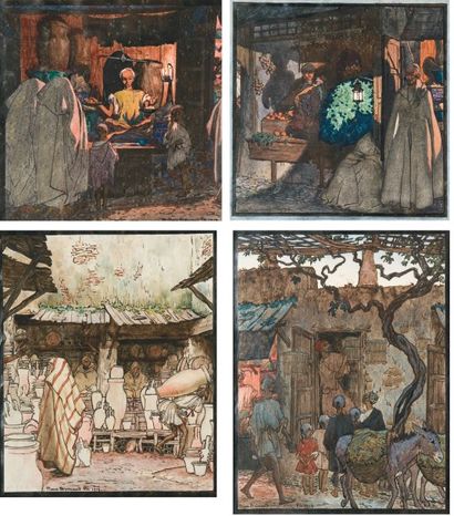 Pierre BRISSAUD (1885-1964)
Le potier - l'oiseleur...