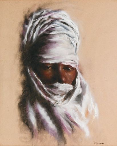C.DAMMERON (XXème siècle)
Le targui Pastel...