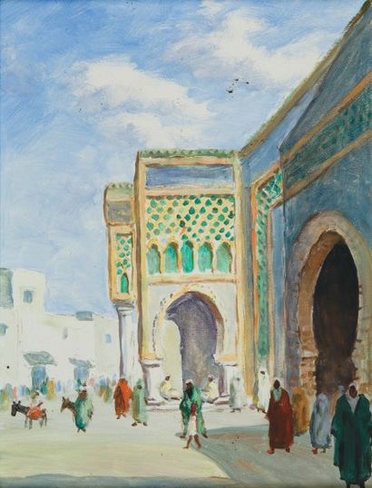 Ecole du XXème siècle
Porte de Meknès Huile...