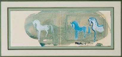 Hassan EL GLAOUI (né en 1924)
Etudes de chevaux...