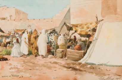 Charles ALLARD (1860-1921)
Marché de Tébessa...