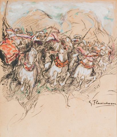 Gustave FLASSCHOEN (1868-1940)
Fantasia,...