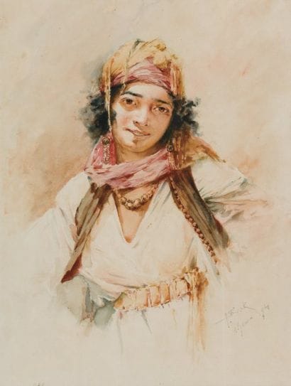 Alphonse BIRCK (1859-1942)
La jeune algéroise...