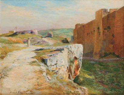 Eugène GIRARDET (1853-1907)
Devant les remparts...