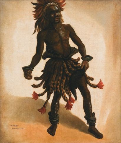 Paul SORTET (1905-1966)
Danseur africain...