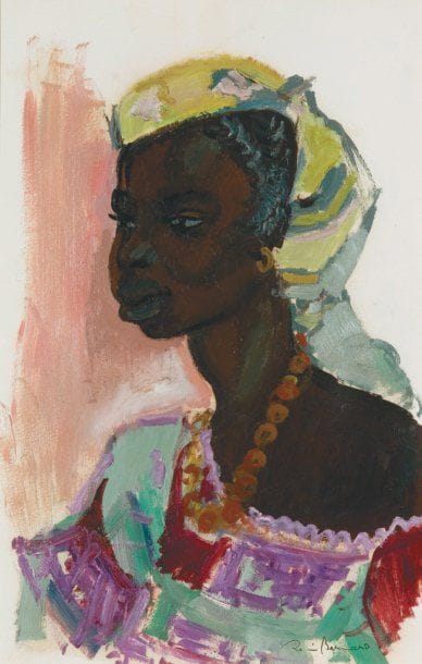Renée BERNARD (1906- )
Portrait d'africaine...