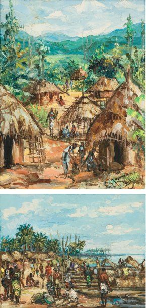 BELLY (XXème siècle)
Village africain - Le...