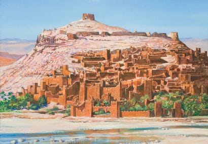 Gunther LOPER (1916-1993)
Vue de Aït Benadou...