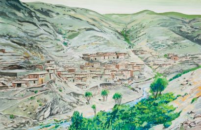 Gunther LOPER (1916-1993)
Vallée de l'Atlas,...