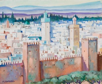 Marcel BUSSON (né en 1913)
Fès et ses remparts...