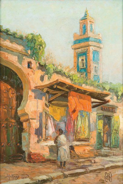 Gustave REYNIER (1885-1955)
« Le minaret...