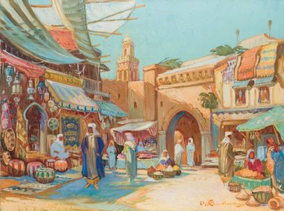 Martin LINDENAU (XXème siècle)
Les souks...