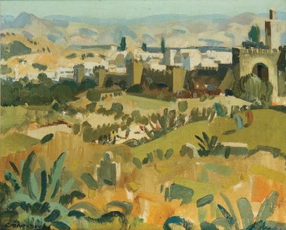 Raymond CRETOT-DUVAL (1895-1986)
Vue de Fès...