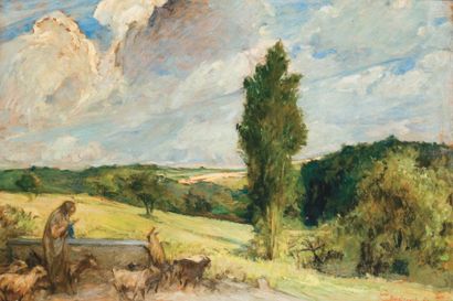Jules VAN BIESBROECK (1873-1965)
Bergère...