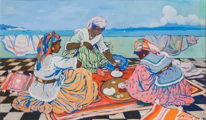Gustave LINO (1893-1961)
Terrasse à Carthage....