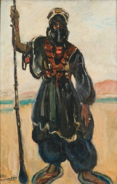 Monique CRAS (née en 1910)
Guerrier Touareg....