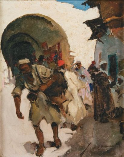 Isidore van MENS (1890-1985)
Rue animée,...